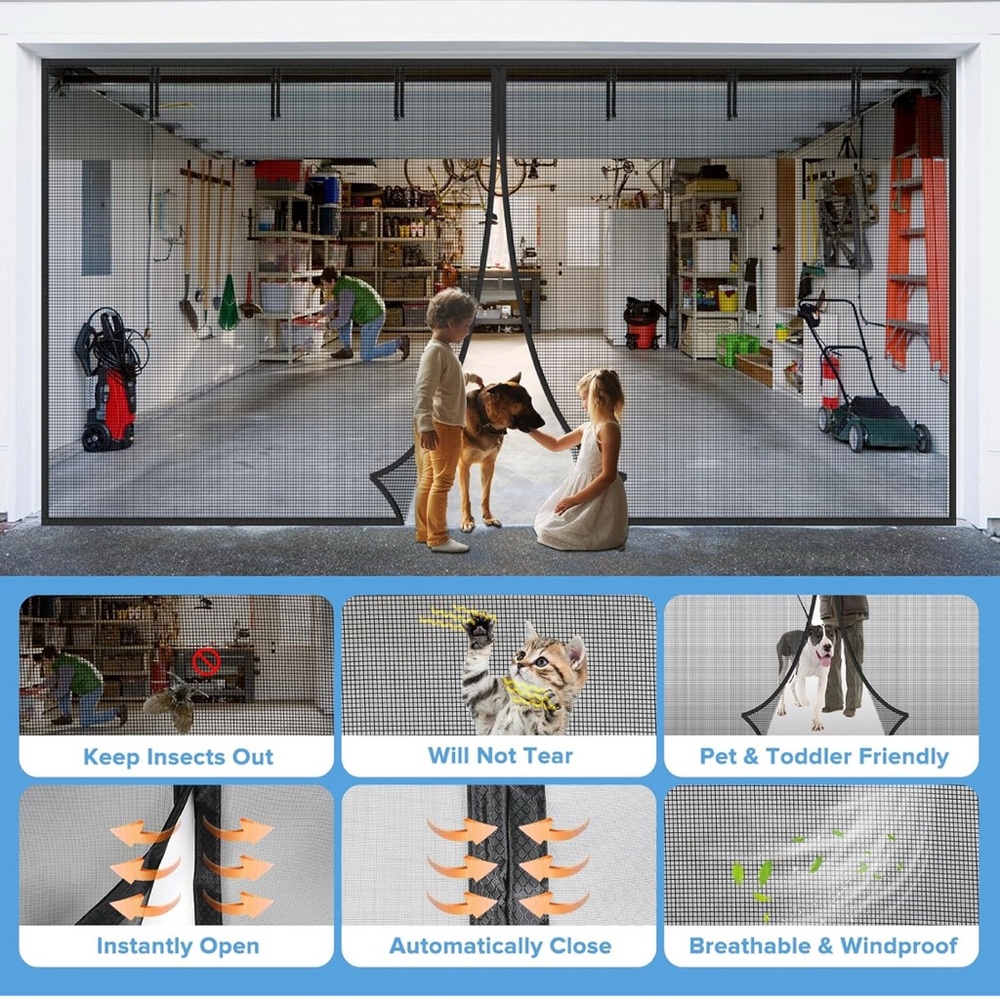Magnetic Screen for Garage